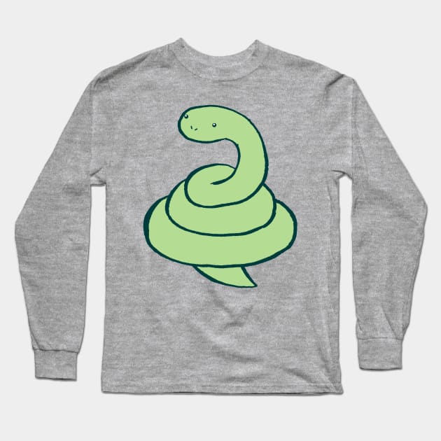 Coiled Snake Long Sleeve T-Shirt by saradaboru